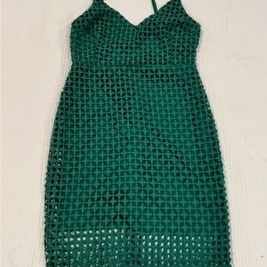 Green Lulus cocktail Dress